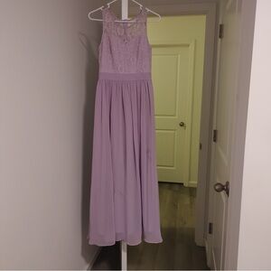 Elegant Lavender Evening Gown